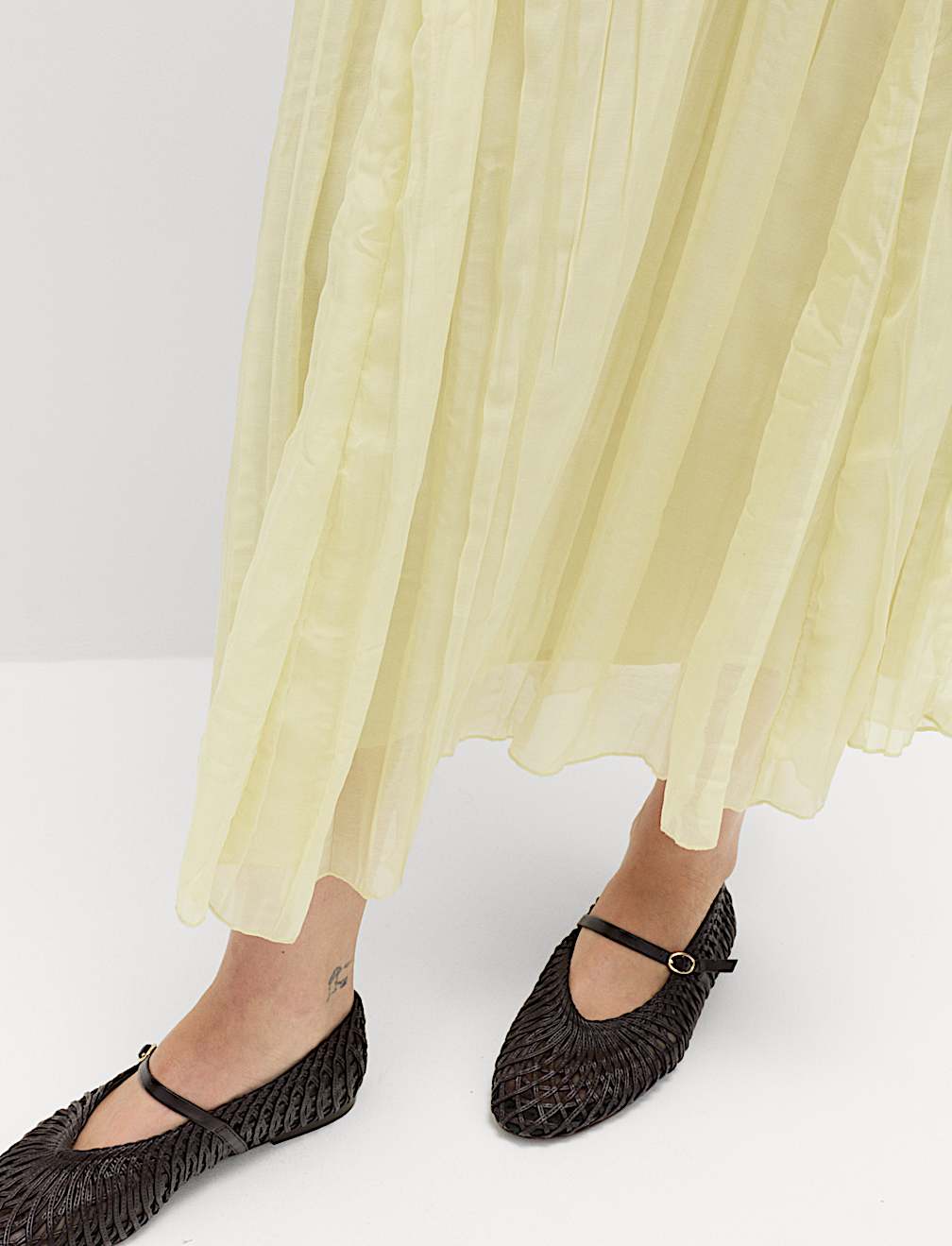 Textured Midaxi Circle Skirt