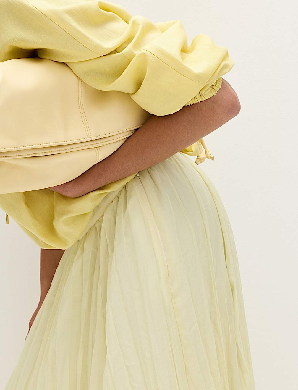 Textured Midaxi Circle Skirt
