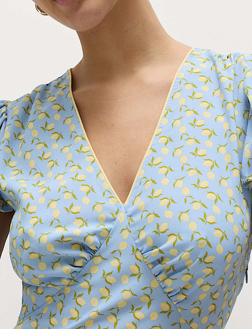 Printed Floral Mini Tea Dress