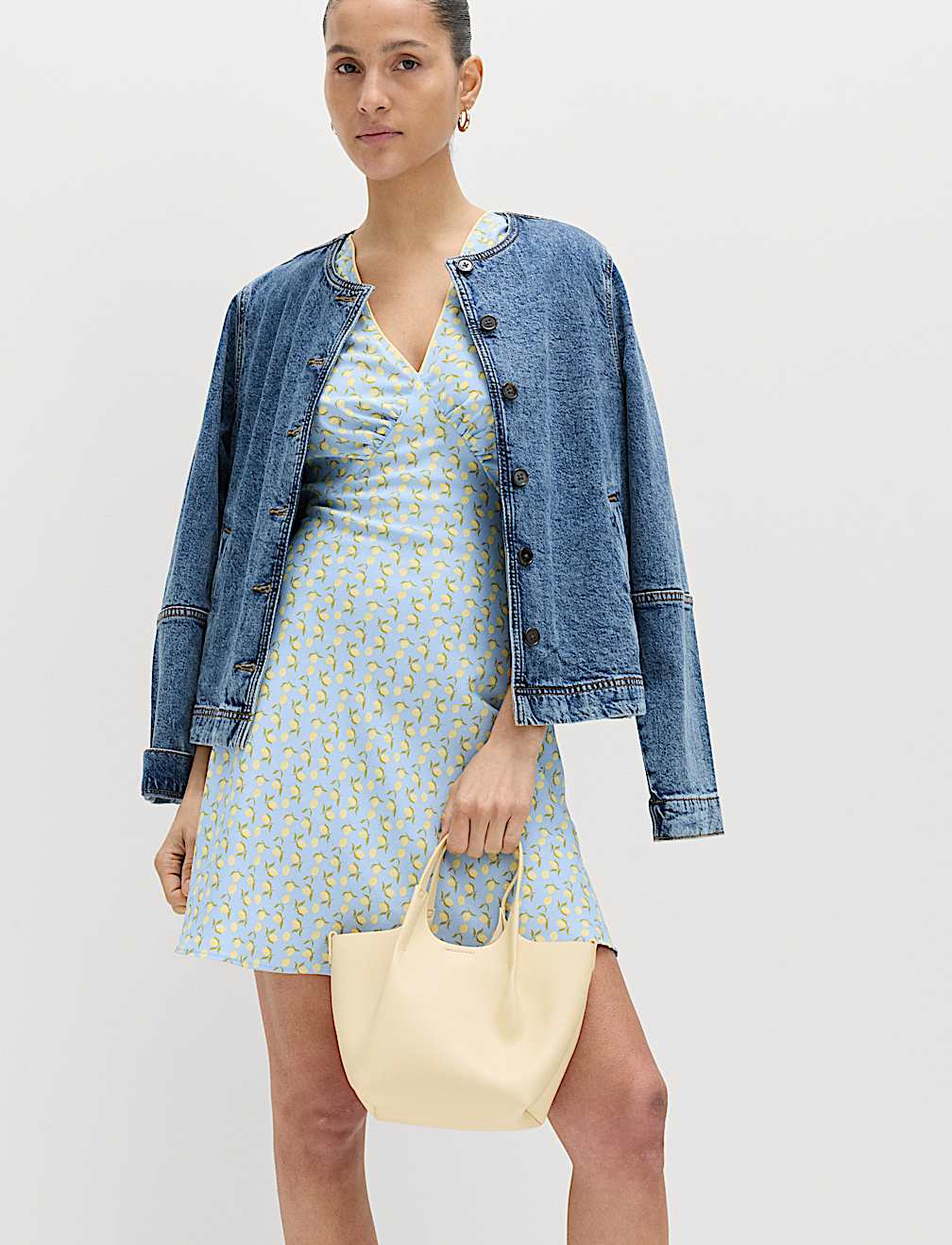 Printed Floral Mini Tea Dress