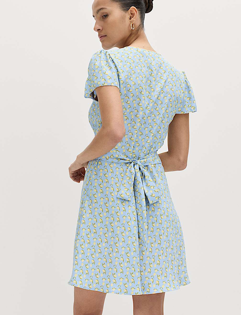 Printed Floral Mini Tea Dress