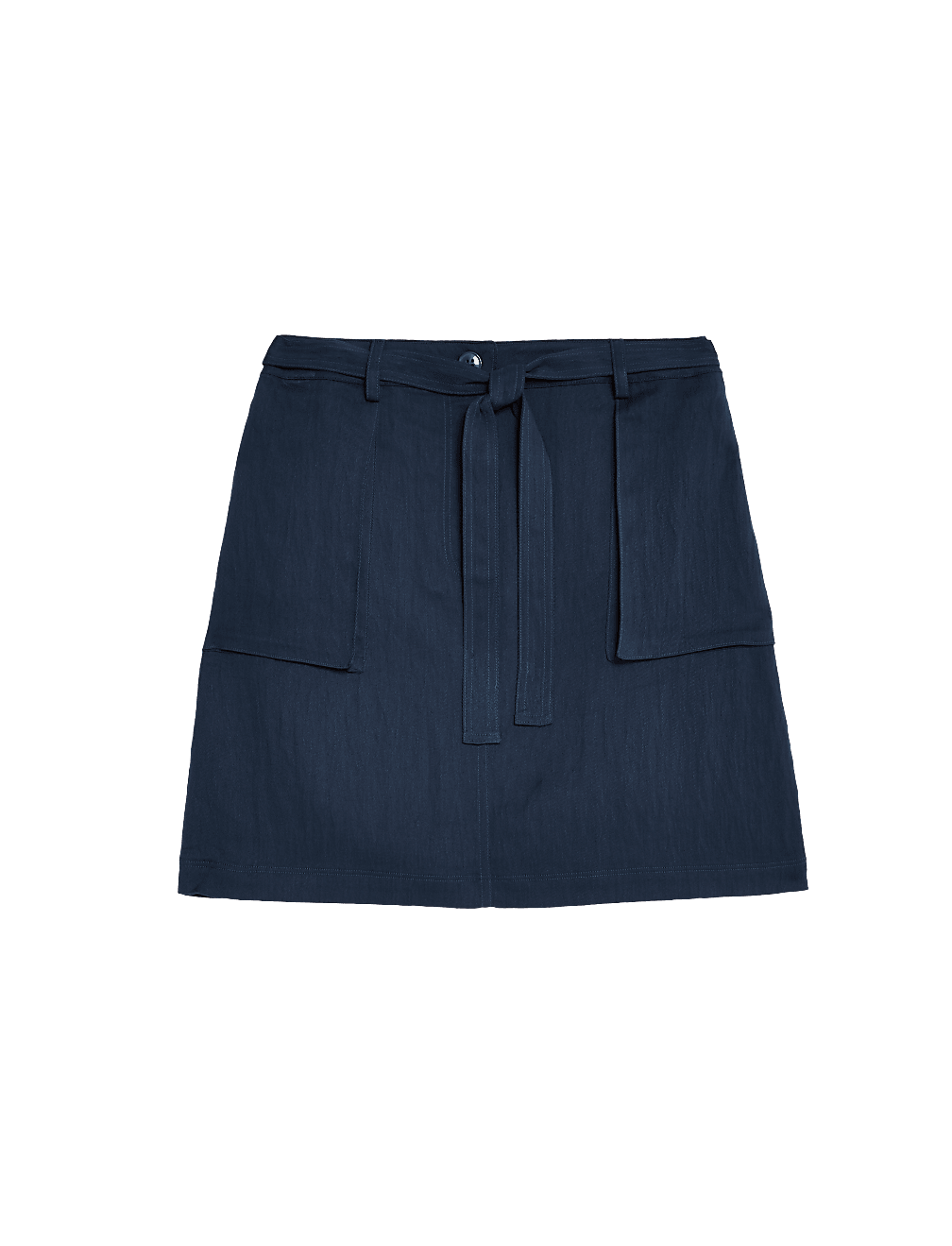 Lyocell™ Rich Belted Mini A-Line Skirt