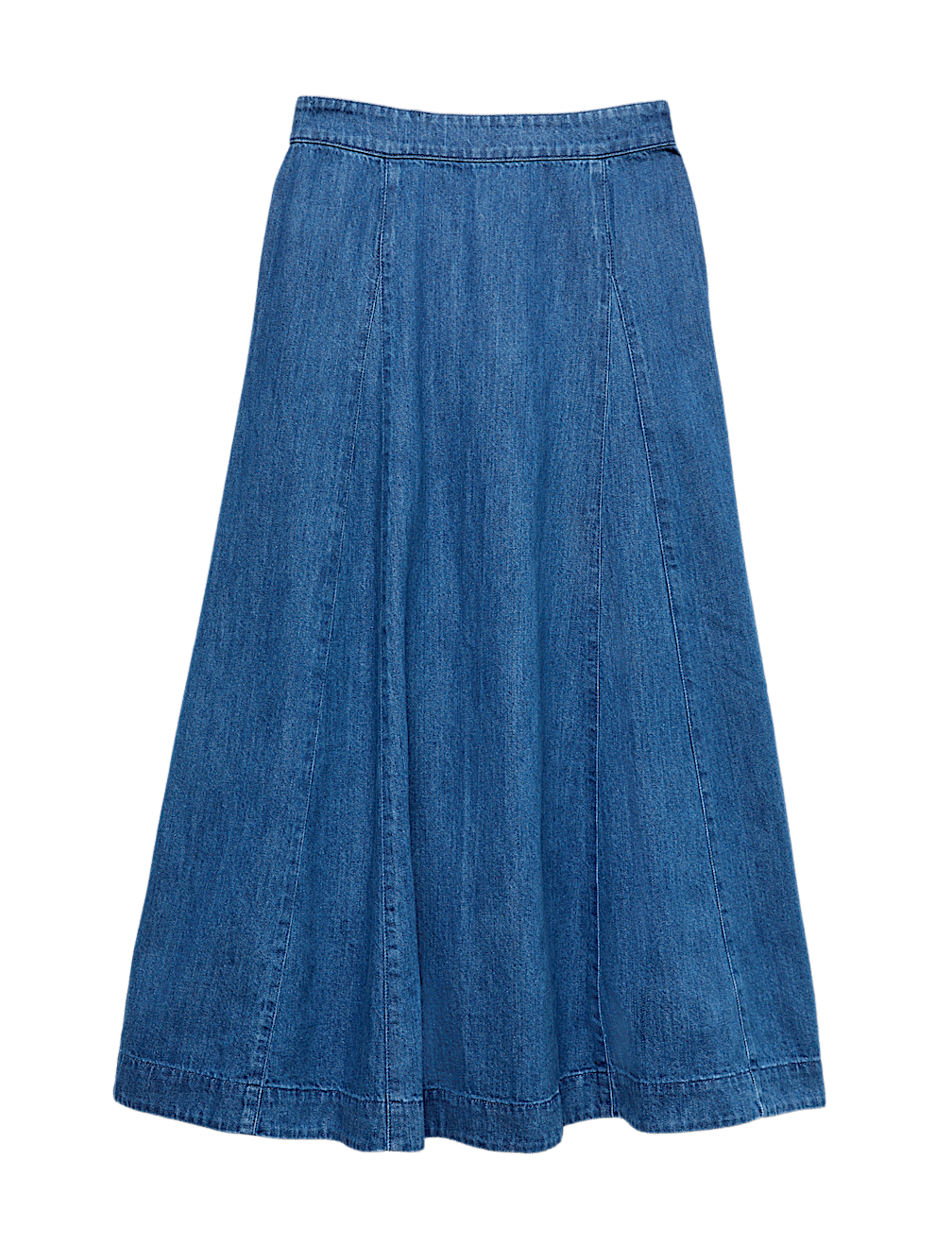 Denim Midi Skirt