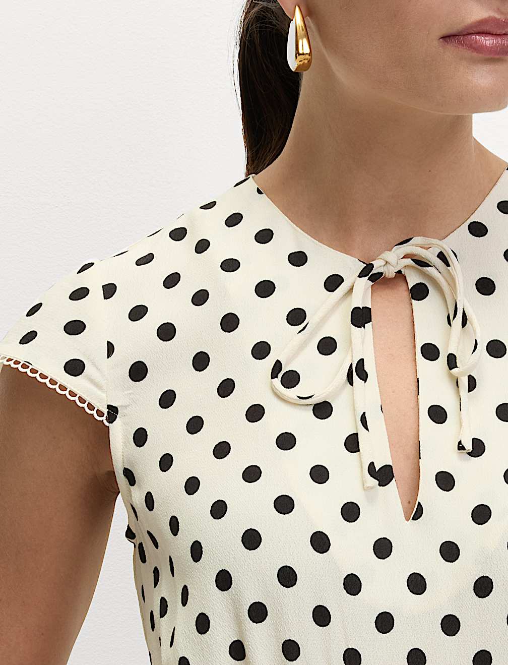 Floral Tie Neck Midaxi Tea Dress