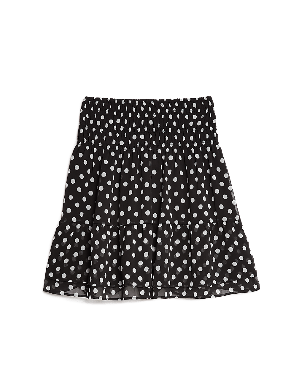 Chiffon Pleated Mini Skater Skirt