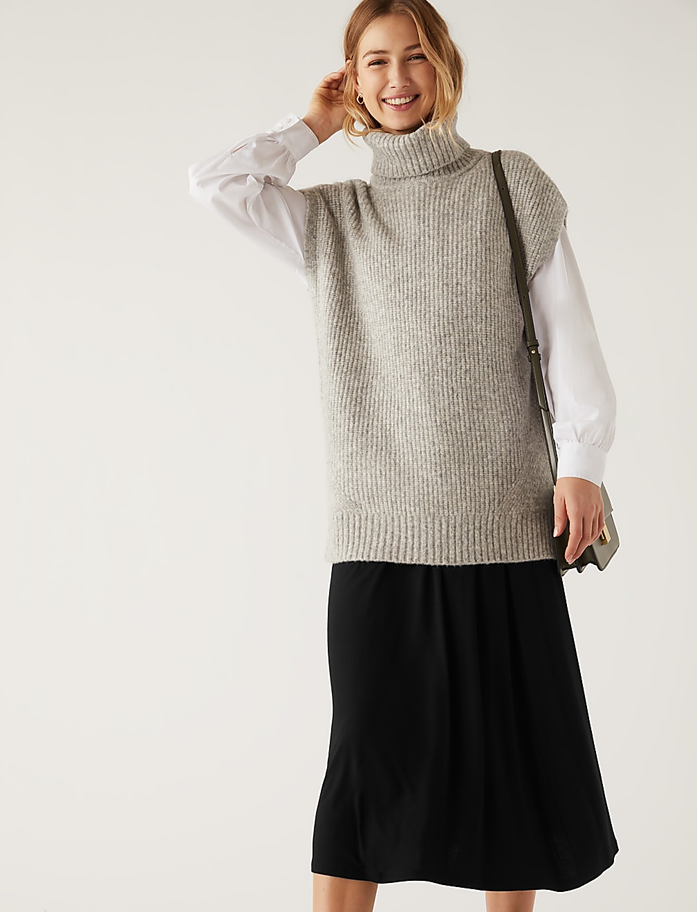 Buy Jersey Midi Circle Skirt at Marks Spencer