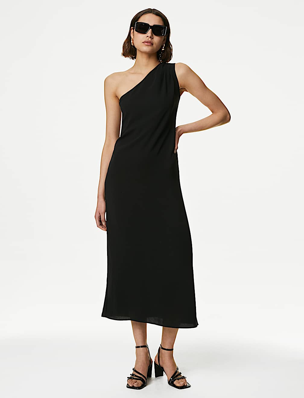 One Shoulder Midaxi Bodycon Dress