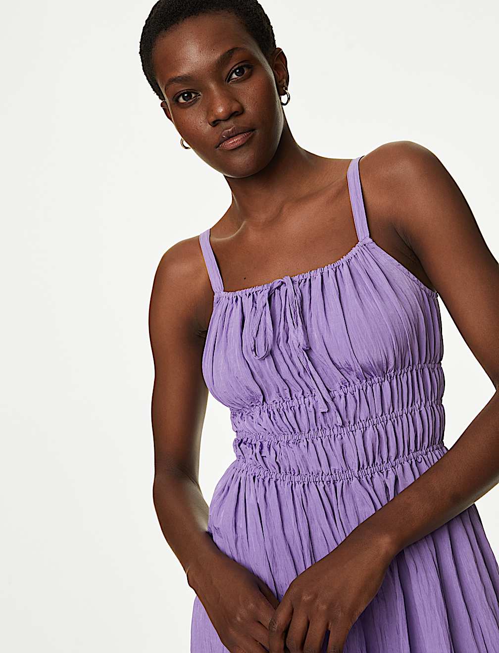 Strappy Midaxi Smock Dress