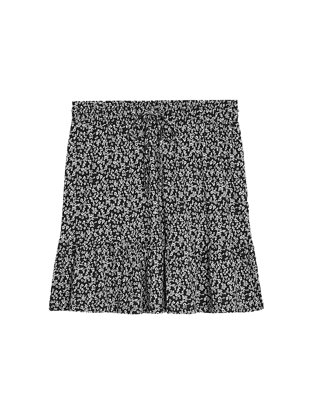 Jersey Printed Mini Tiered Skirt