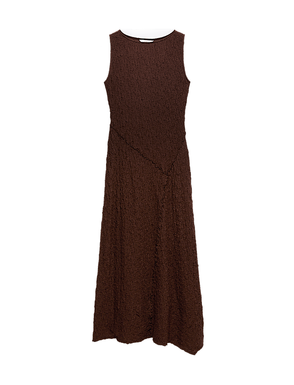 Cotton Rich Textured Midaxi Column Dress