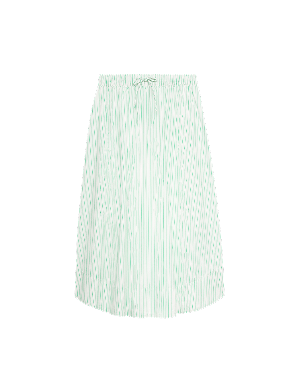Pure Cotton Striped Midi Circle Skirt