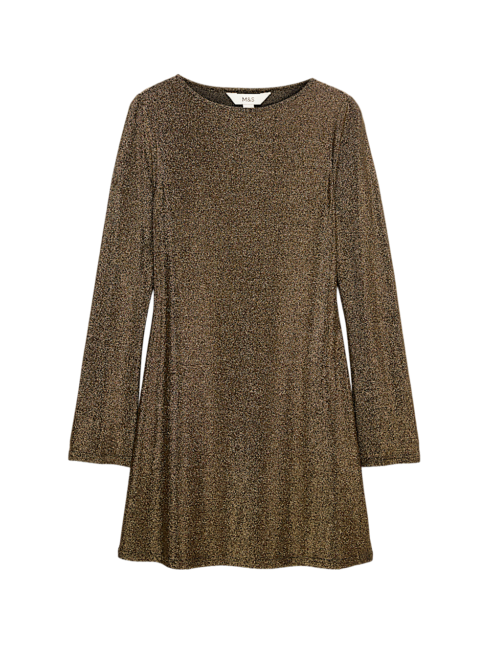 Metallic Mini Shift Dress