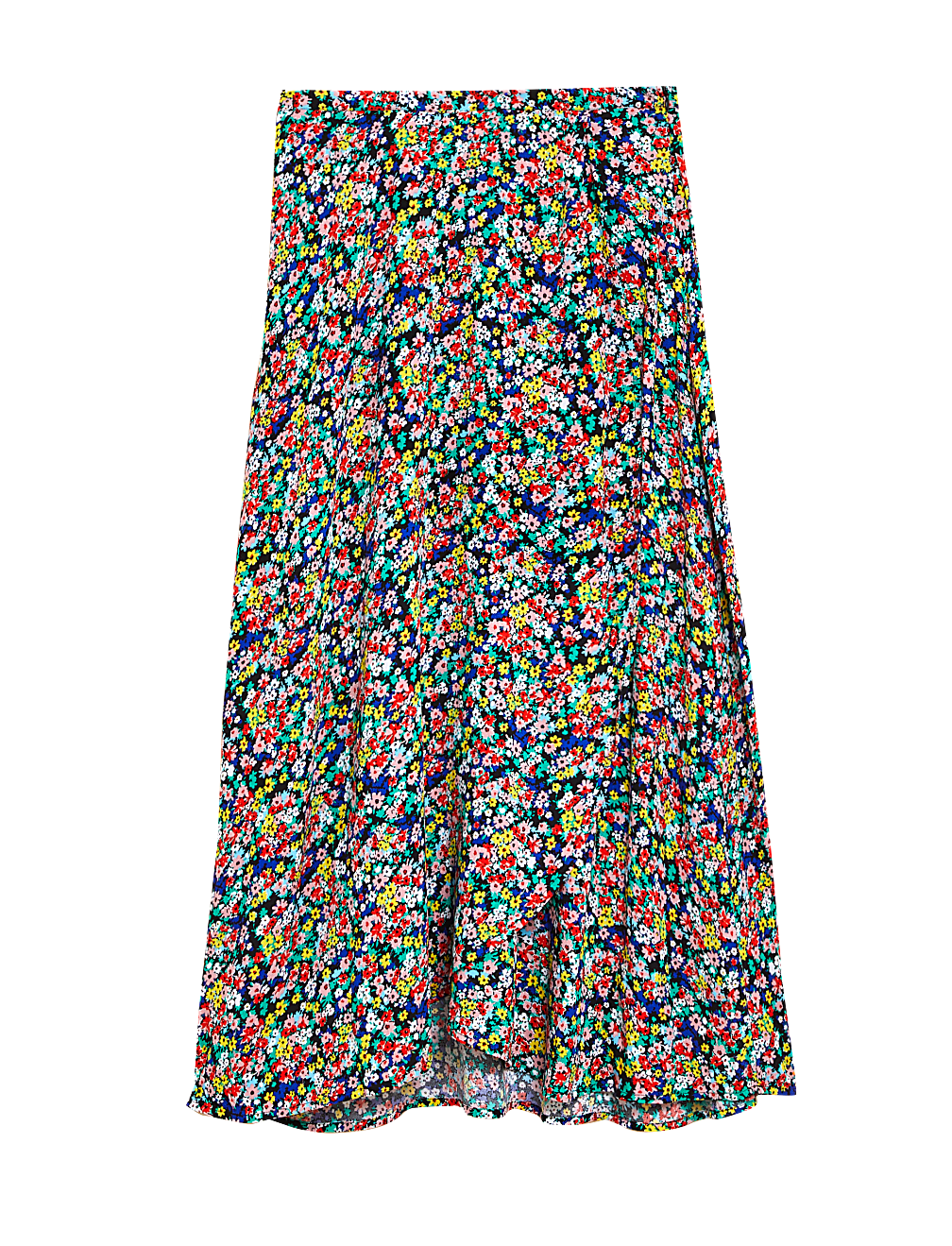 Ditsy Floral Wrap Midaxi Skirt