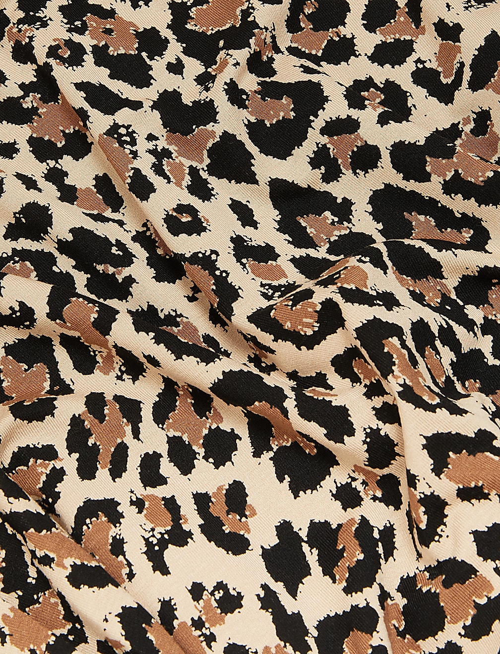 Jersey Animal Print Midi Skater Skirt