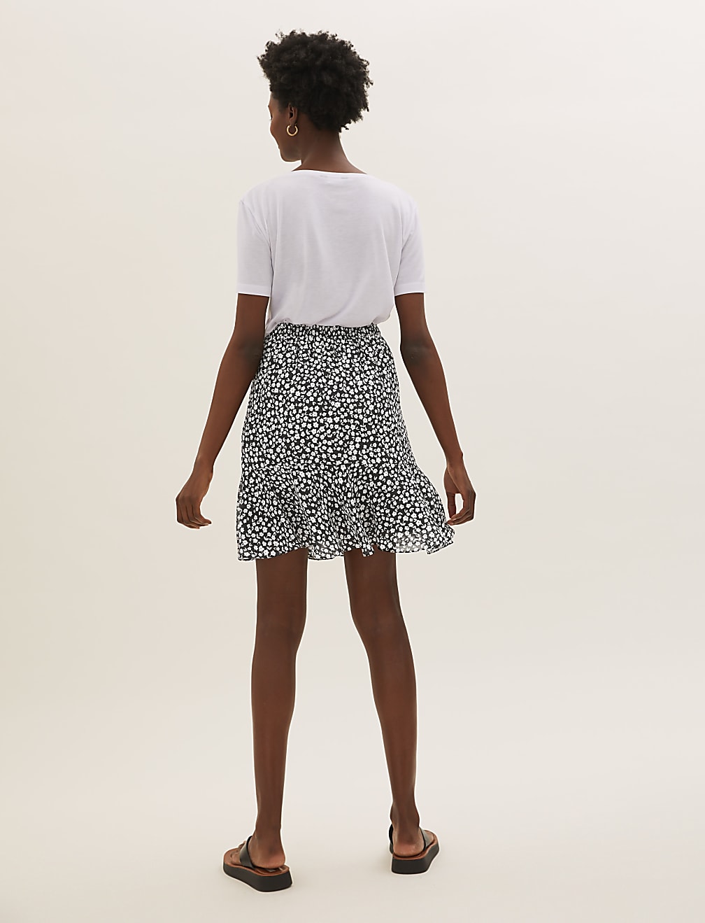 Ditsy Floral Mini Tiered Skirt