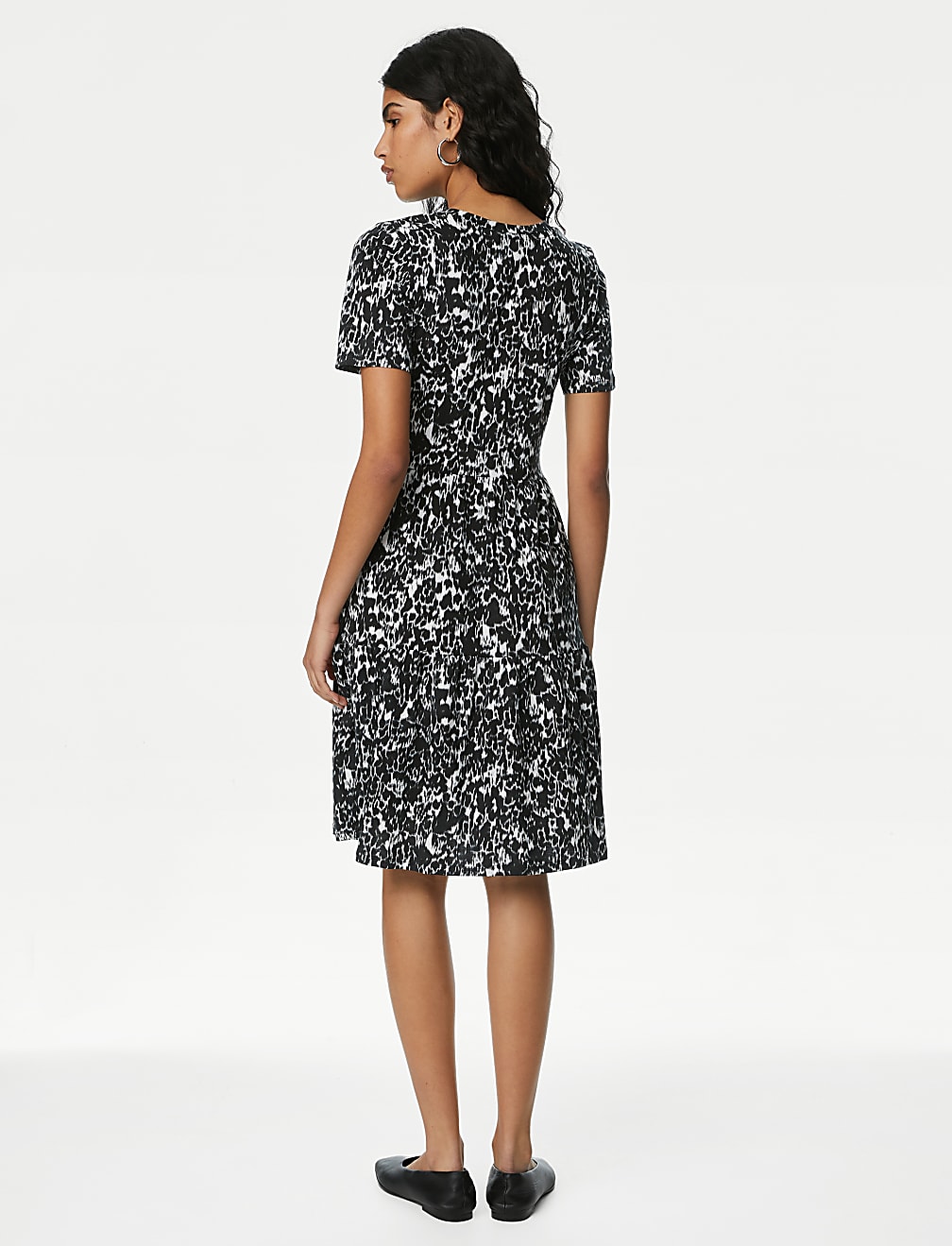 Jersey Animal Print Skater Dress
