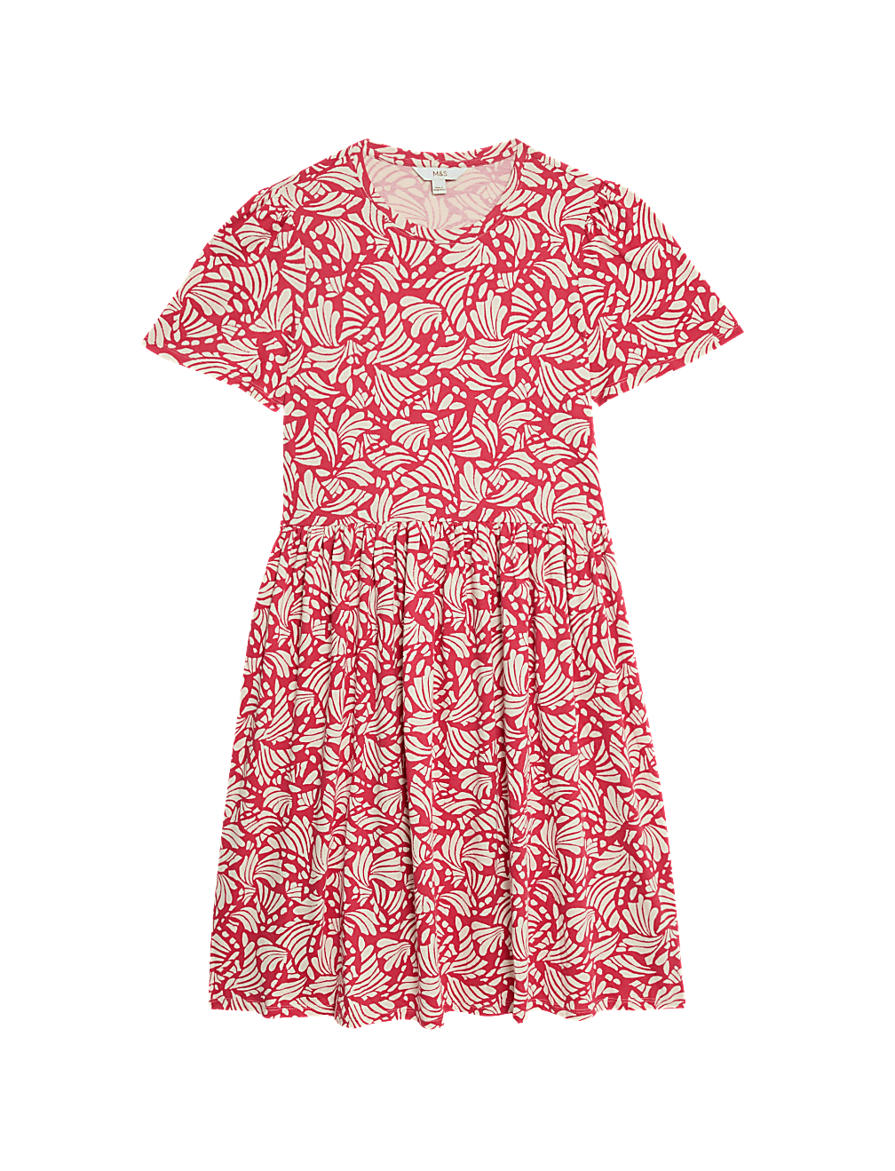 Jersey Knee Length Smock Dress