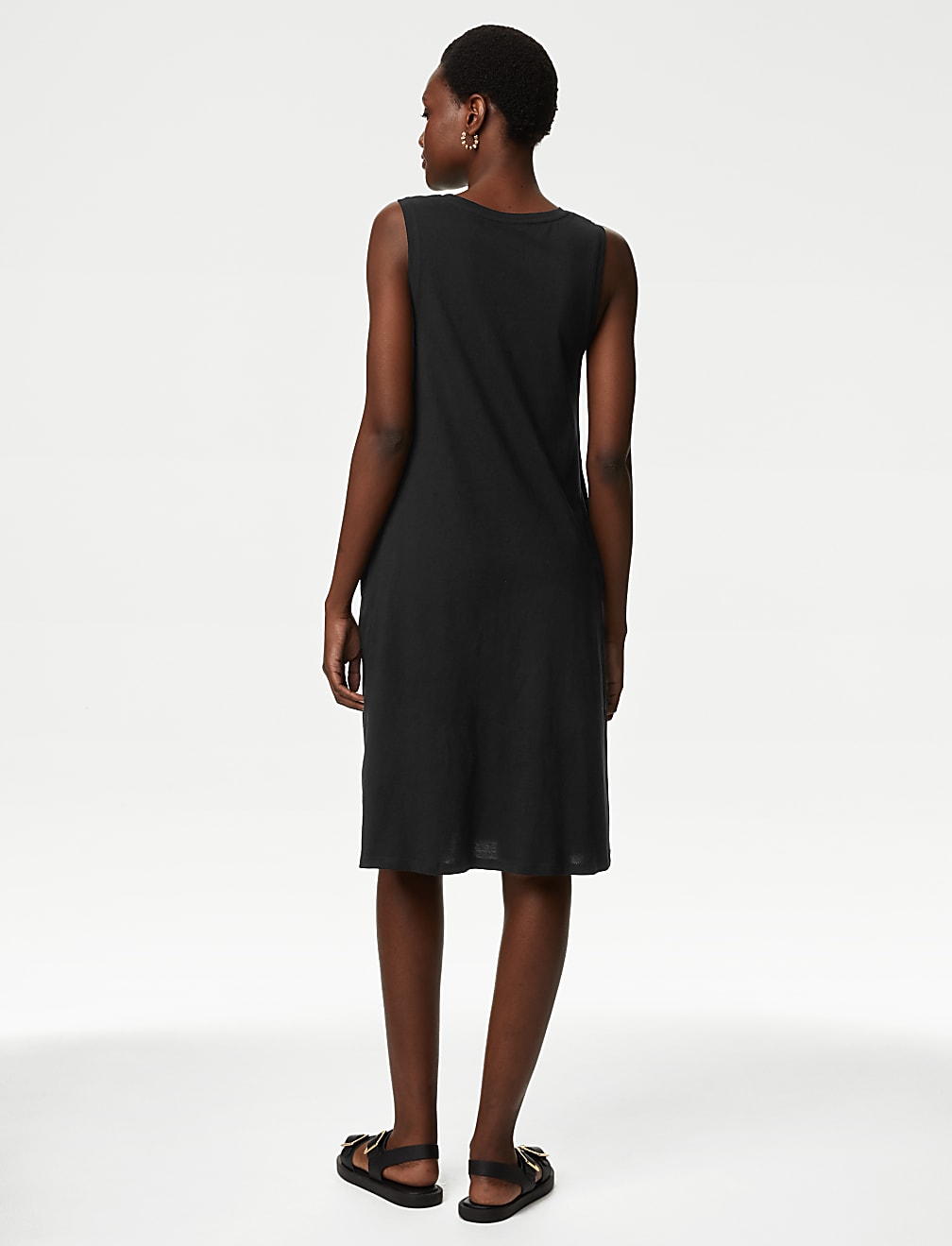 Pure Cotton Mini Smock Dress