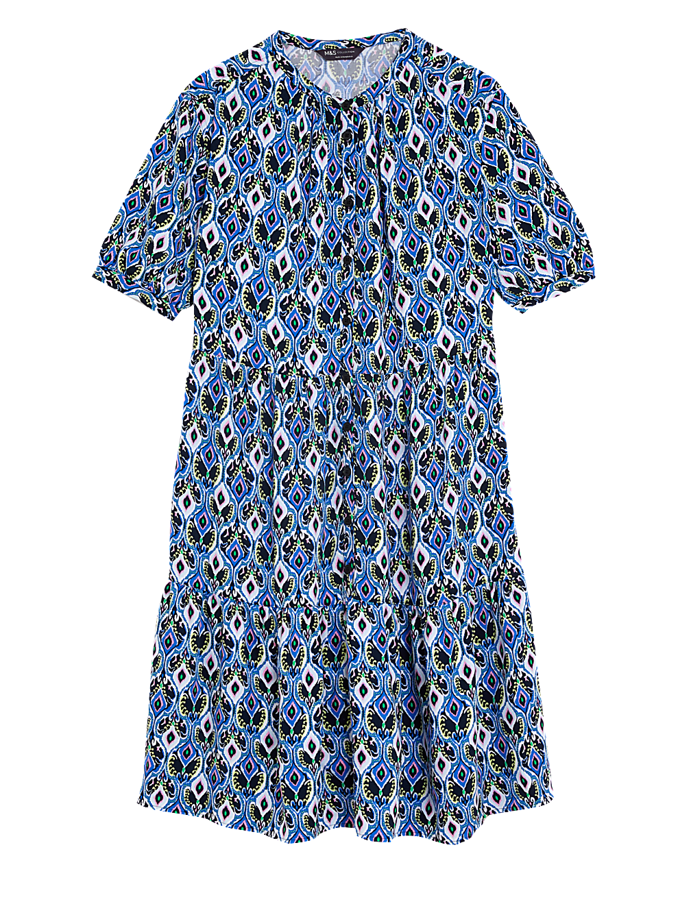 Printed Knee Length Shirt Dress