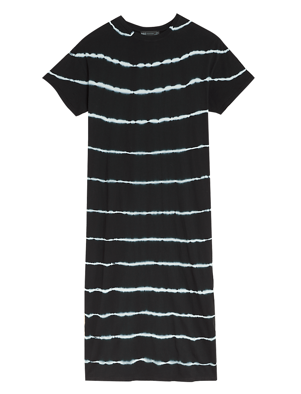 Pure Cotton Tie Dye Midi T-Shirt Dress