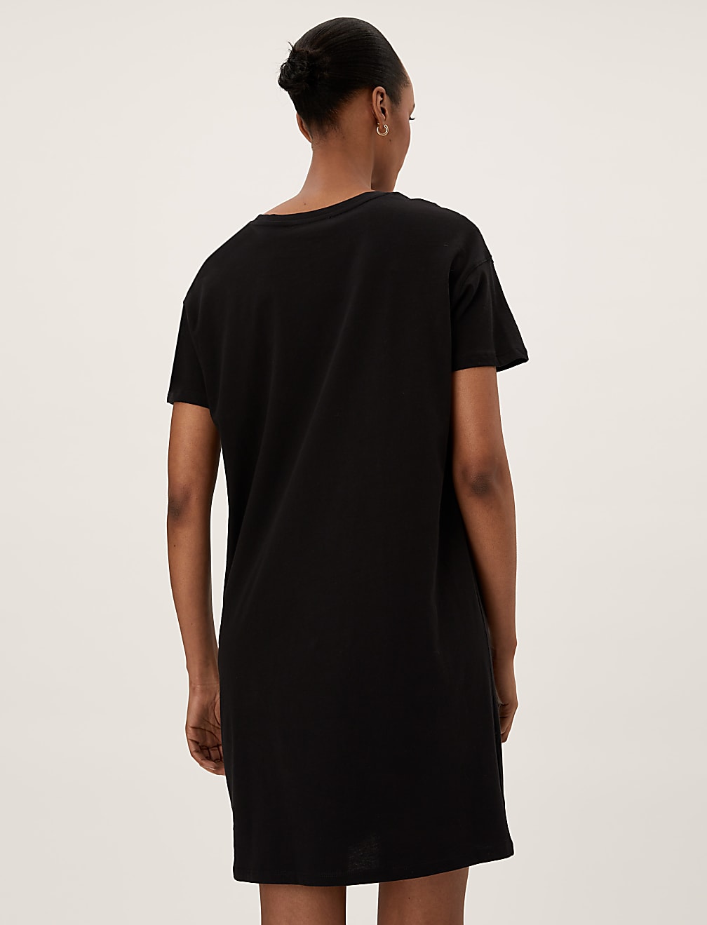 Pure Cotton Knee Length T-Shirt Dress