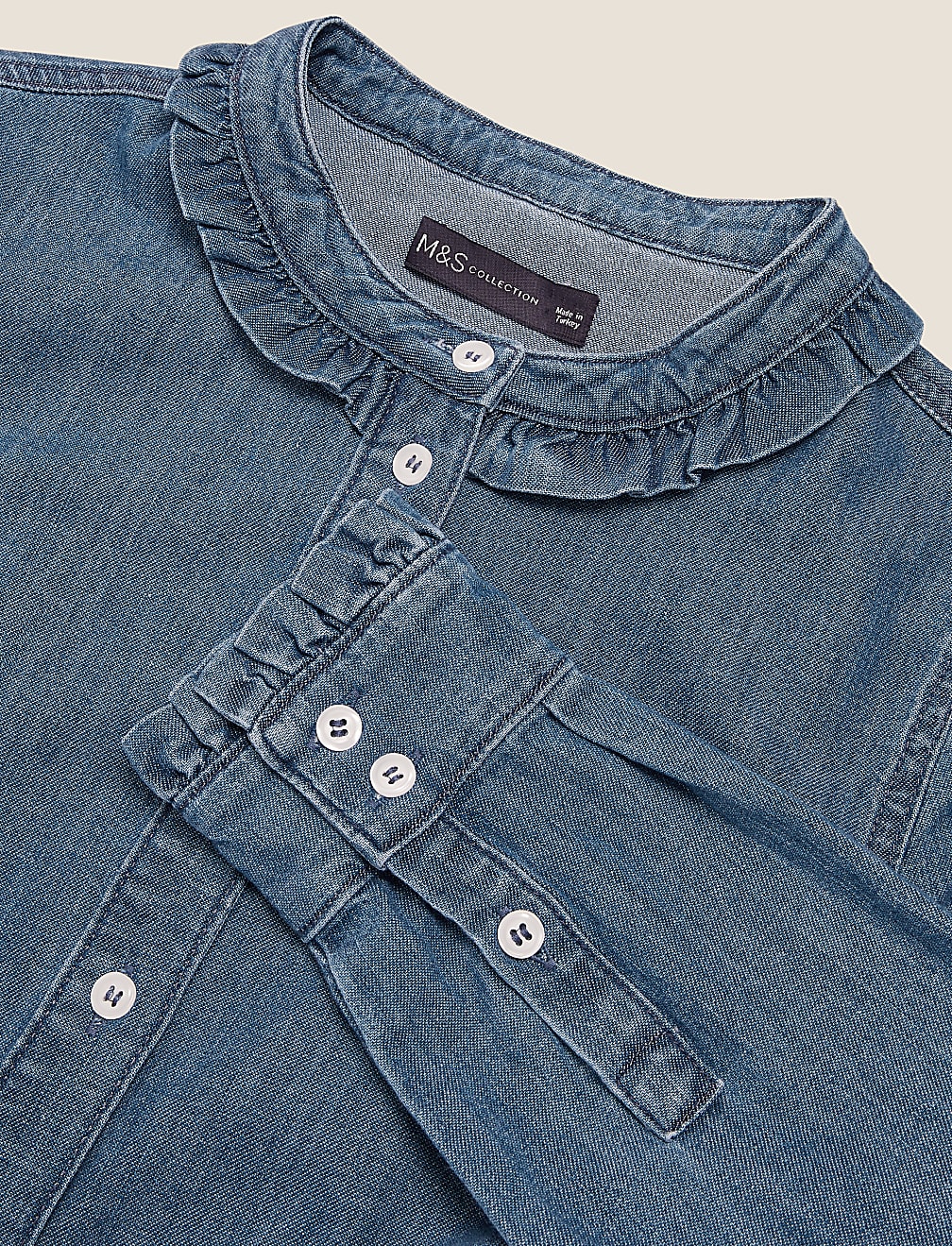 Denim Midi Shirt Dress