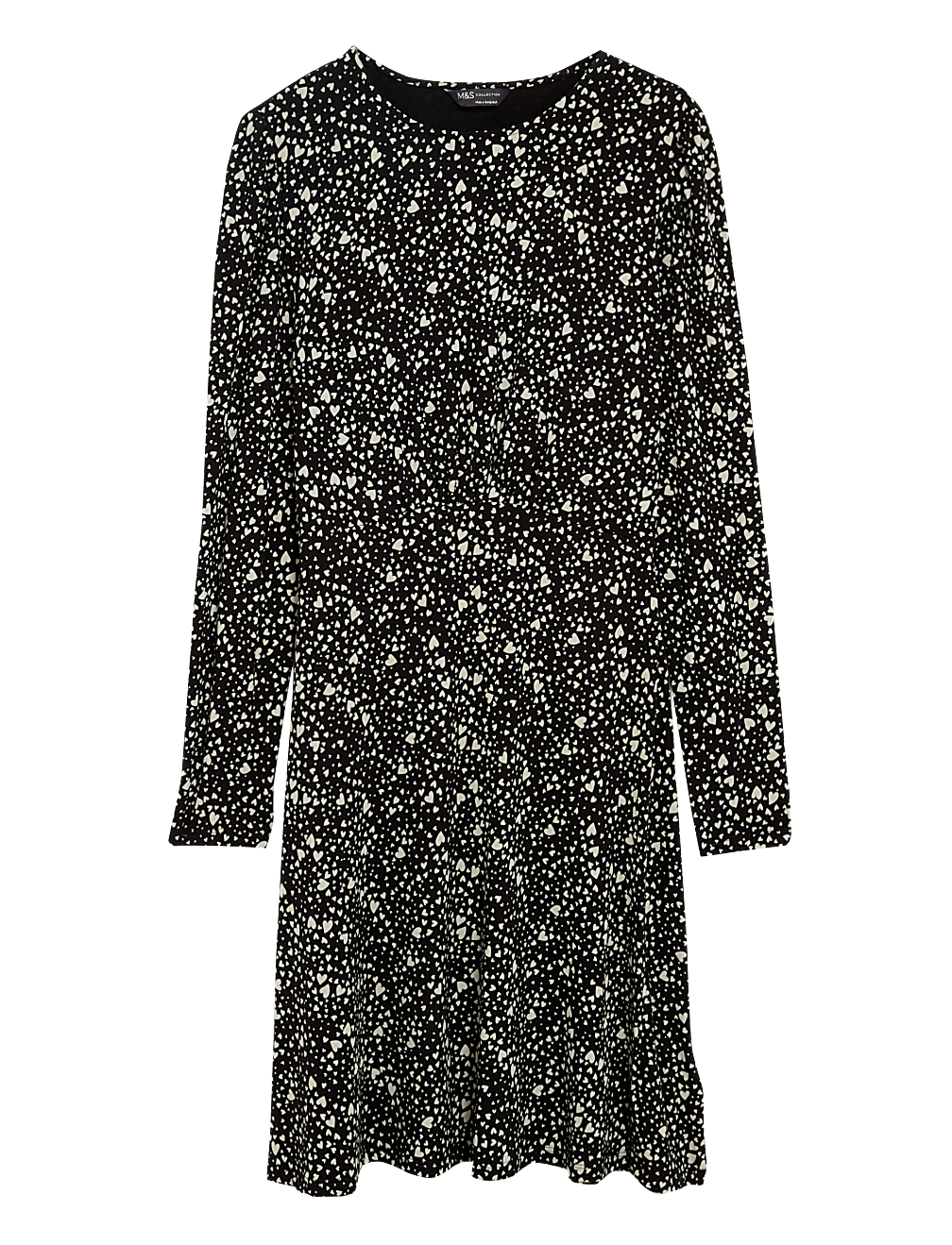 Jersey Printed Mini Skater Dress