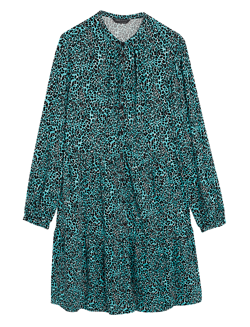 Printed Knee Length Shirt Dress