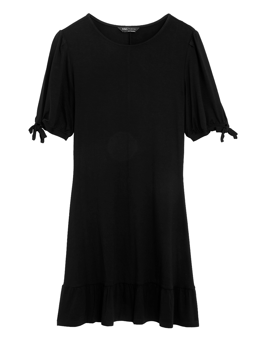 Jersey Round Neck Mini Skater Dress