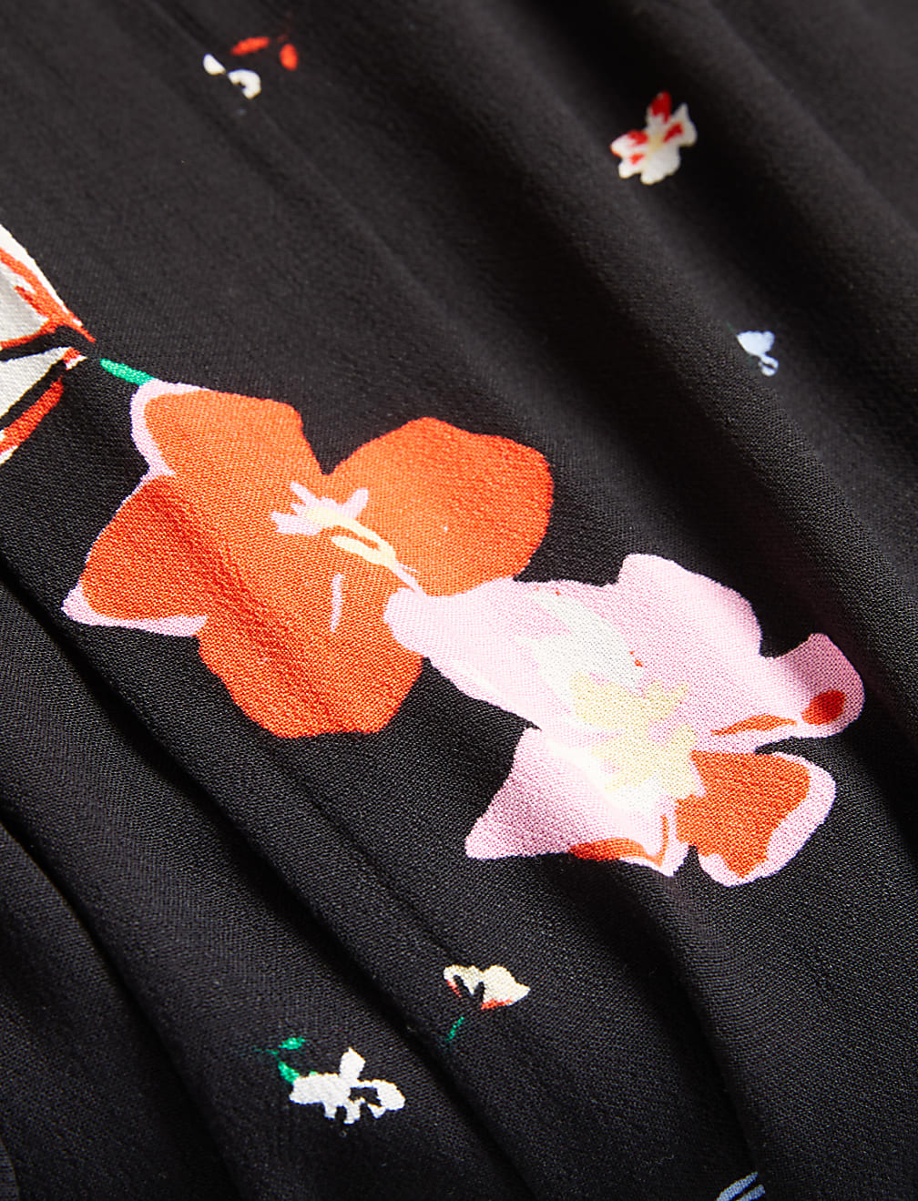 Floral Tie Detail Midaxi Tiered Dress