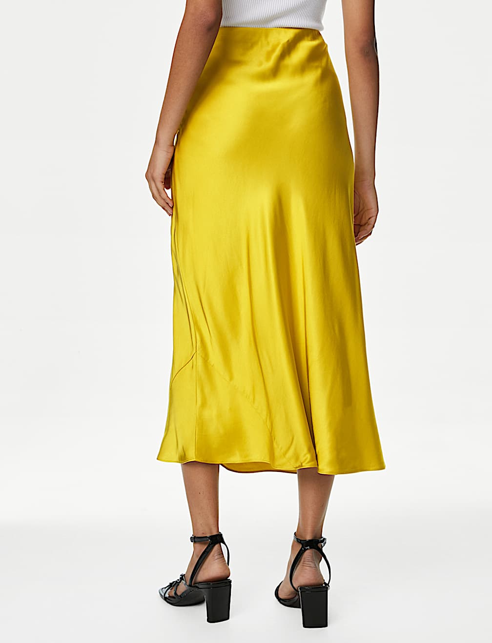 Satin Midaxi Slip Skirt