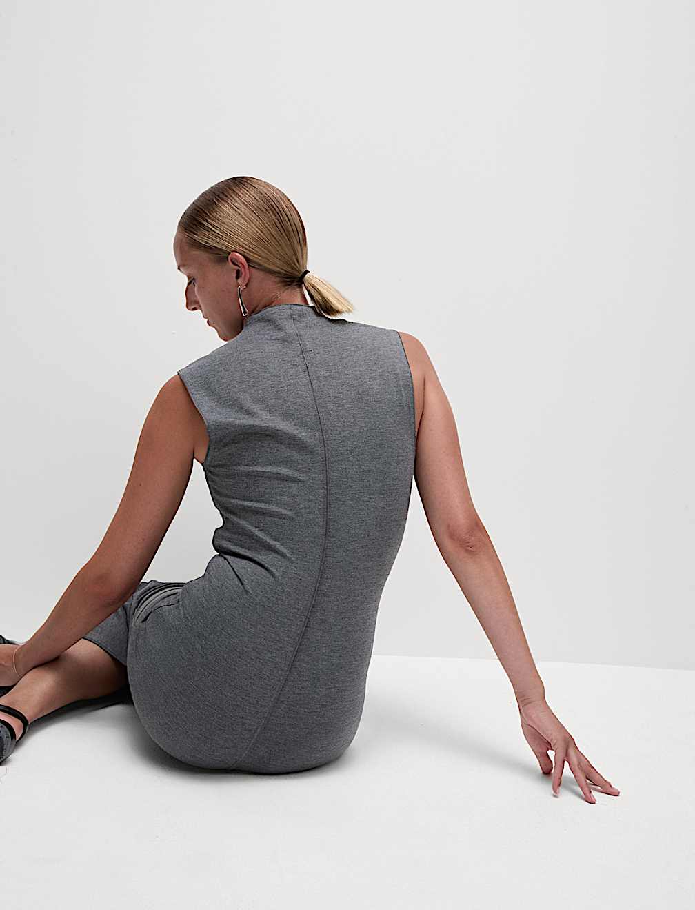 Ponte Midi Column Dress