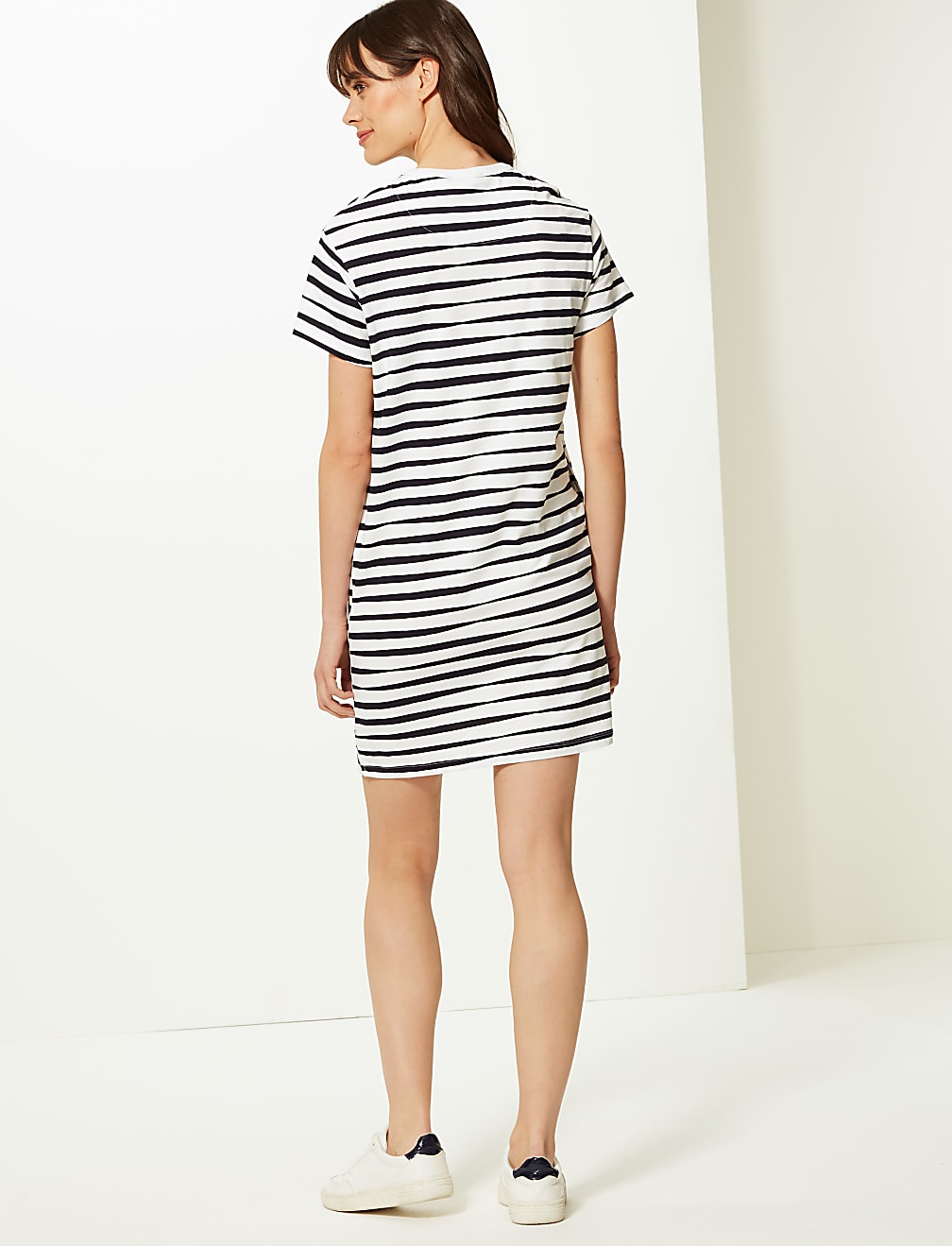 Pure Cotton Striped T-Shirt Dress