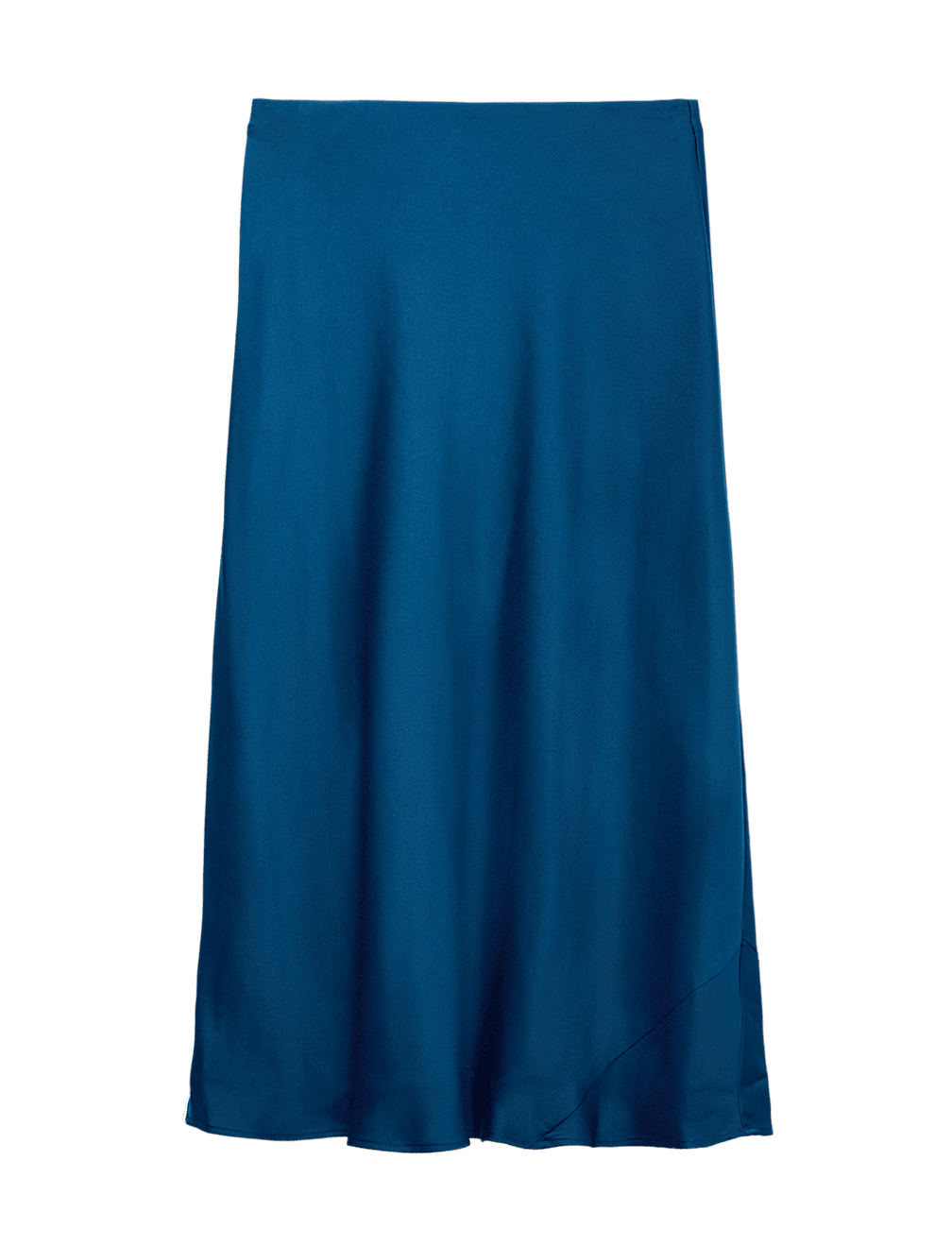 Satin Midi Slip Skirt