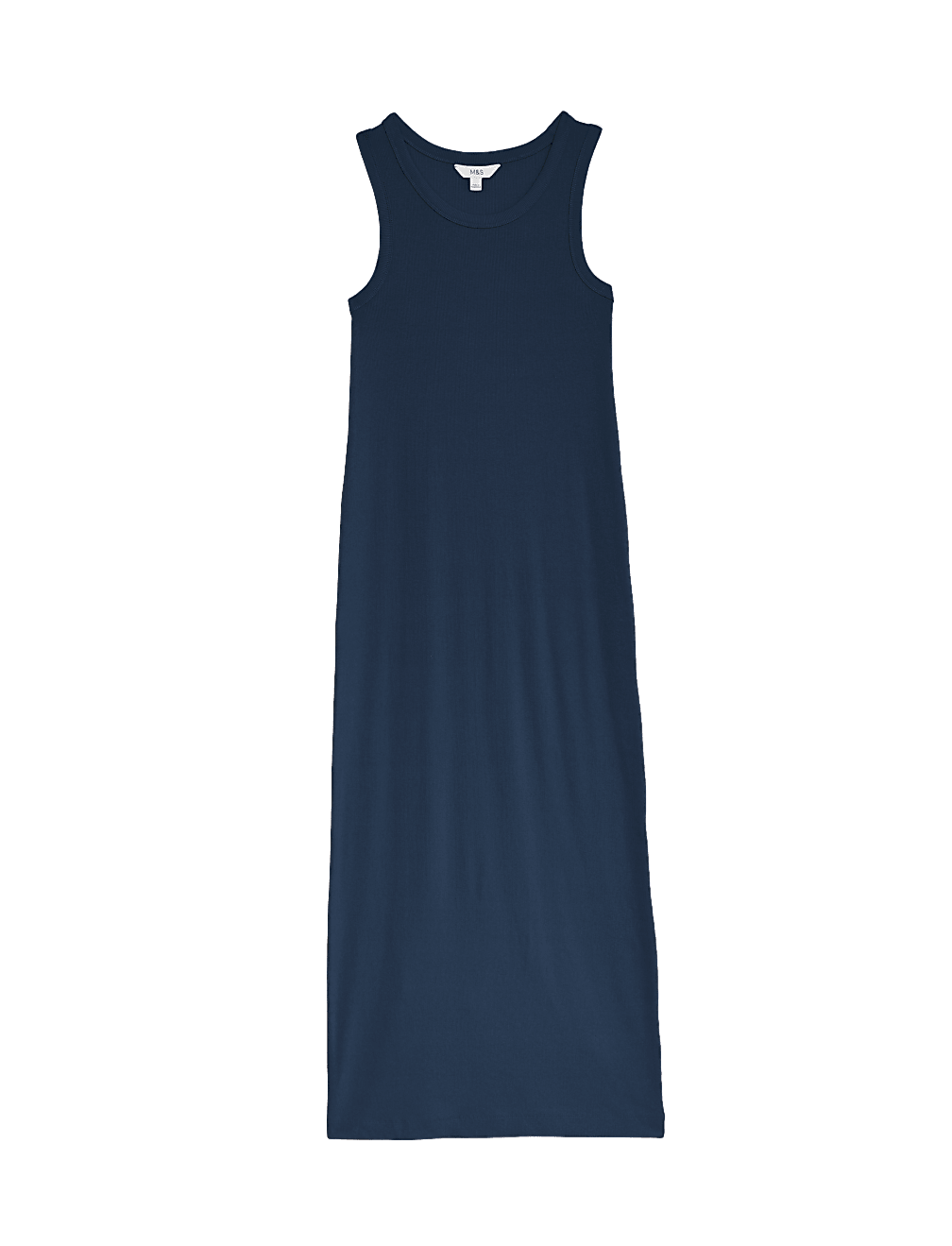 Cotton Rich Ribbed Midi Bodycon Dress