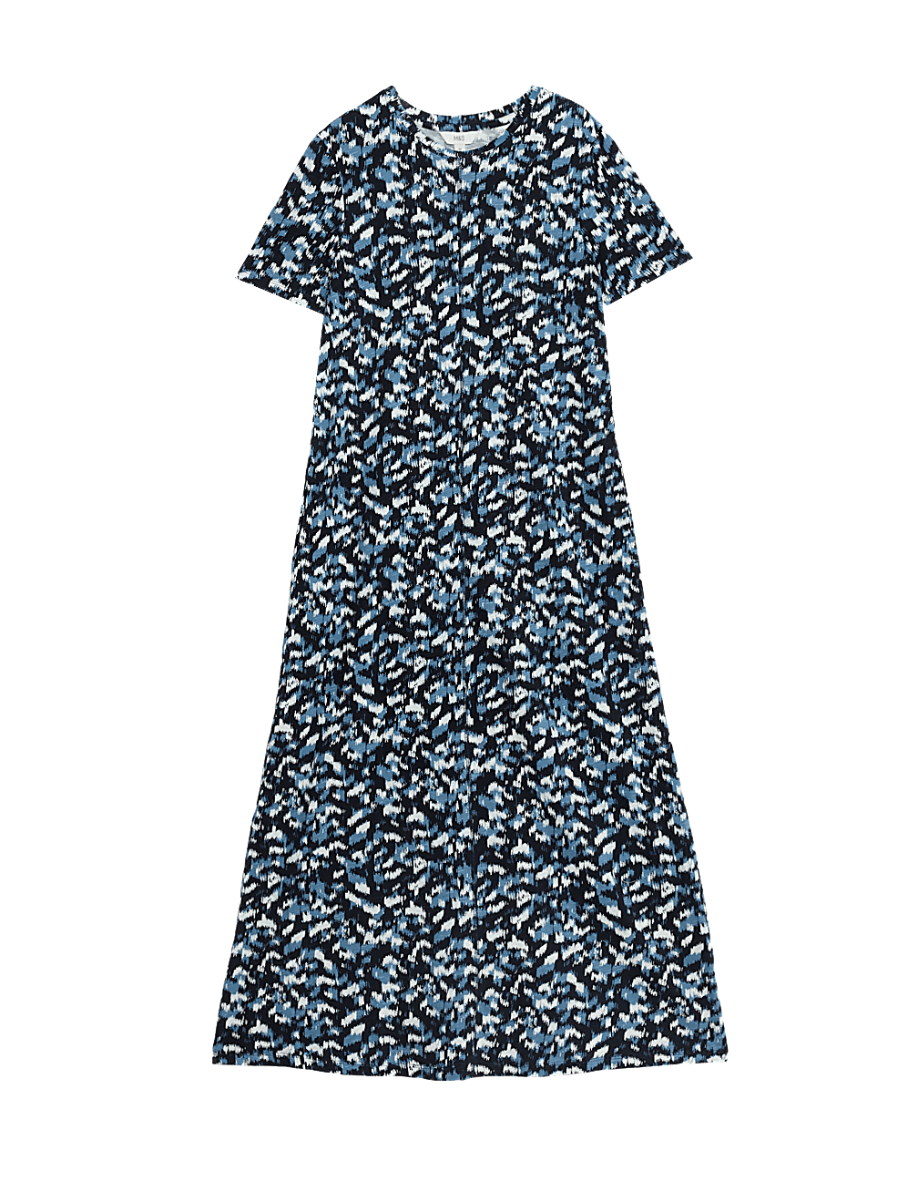 Pure Cotton Printed Midi T-Shirt Dress