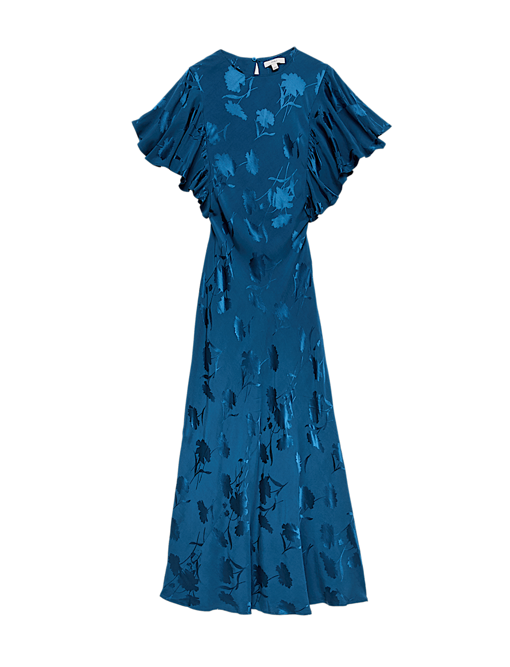 Satin Jacquard Midaxi Column Dress