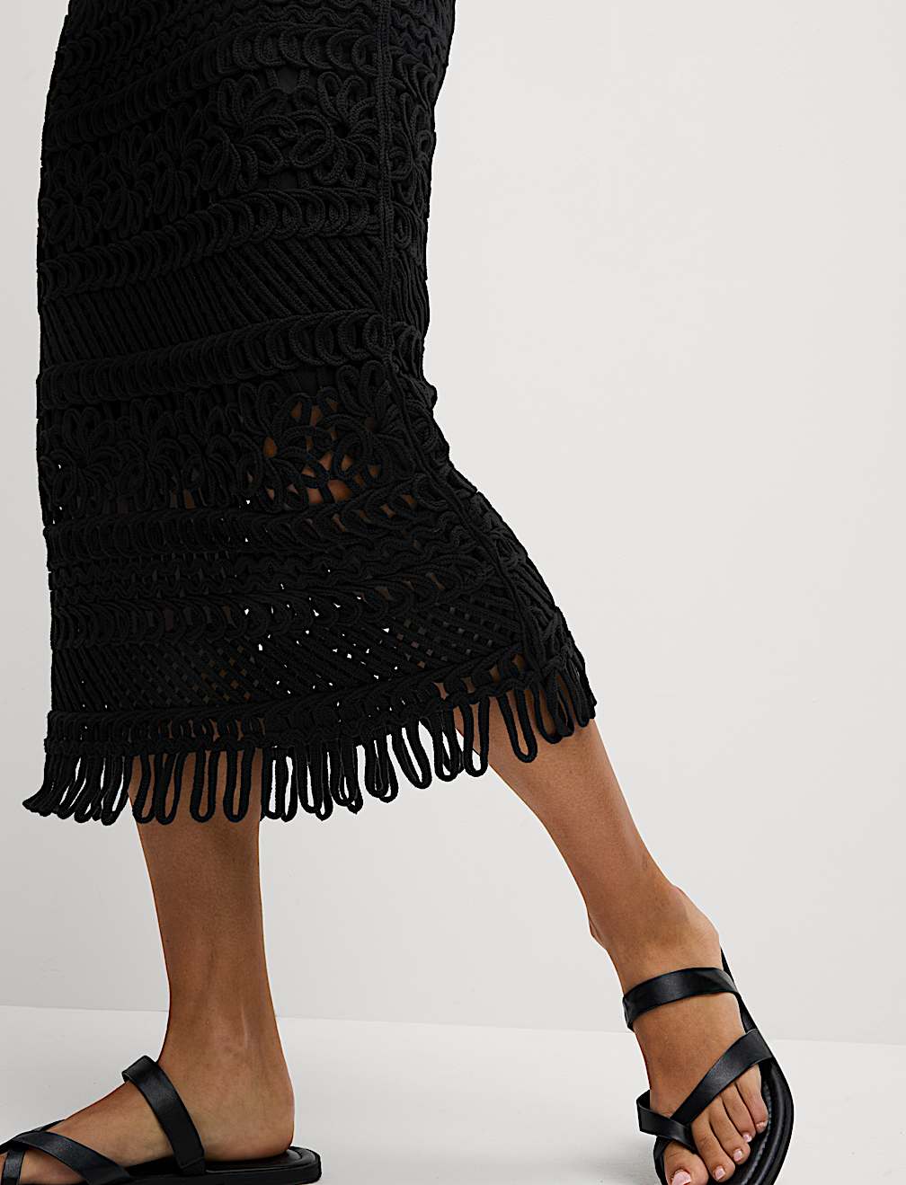 Cotton Rich Floral Midaxi Pencil Skirt