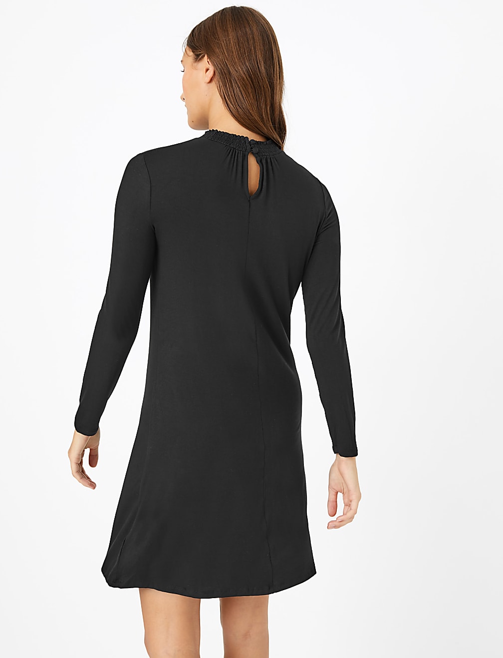 Jersey Long Sleeve Swing Dress