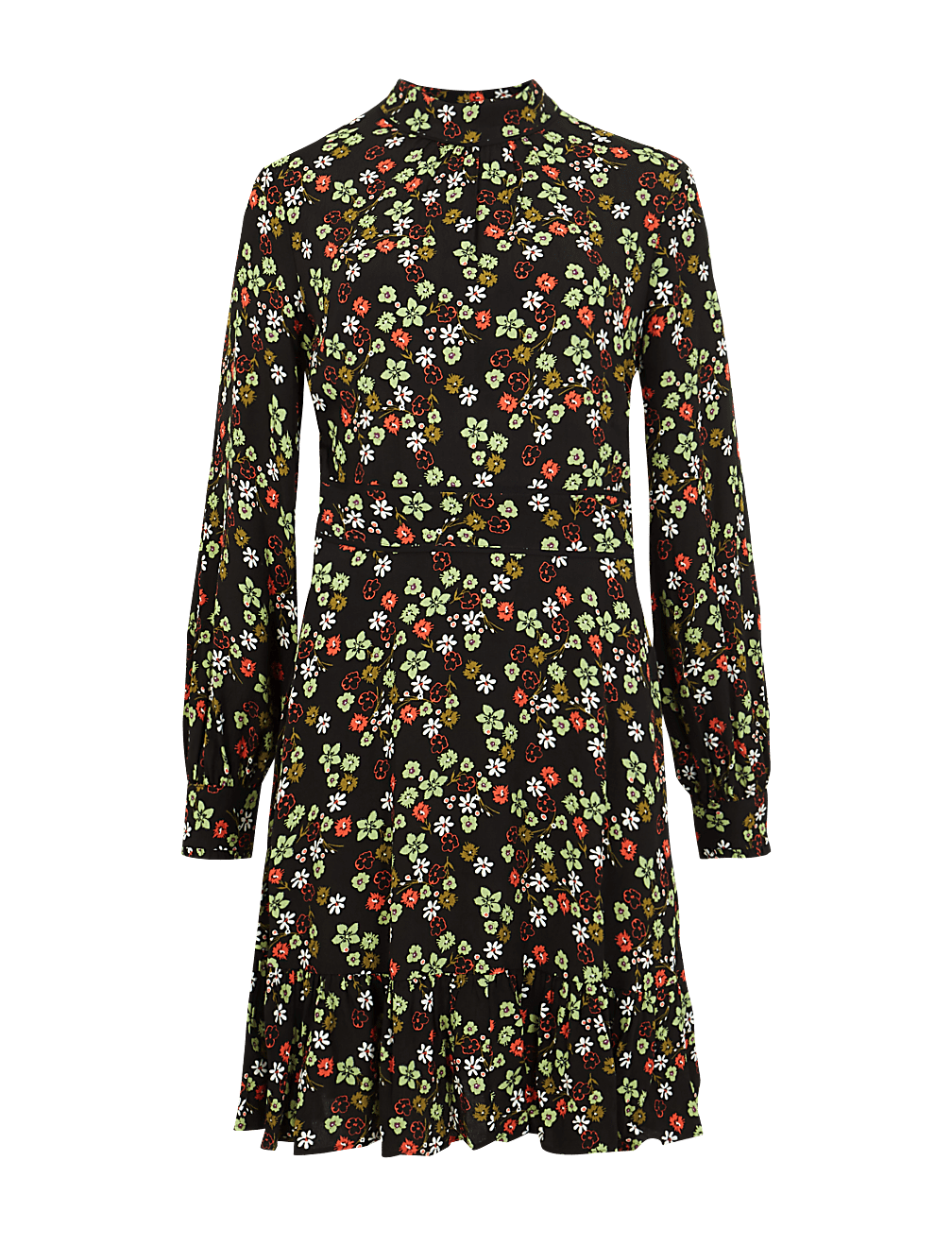 Floral Print Relaxed Mini Dress