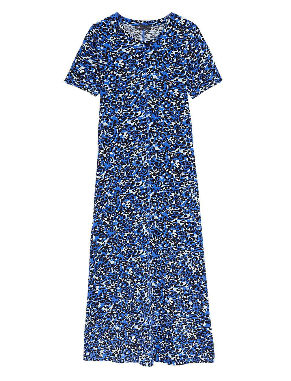 Pure Cotton Printed Midaxi T-Shirt Dress
