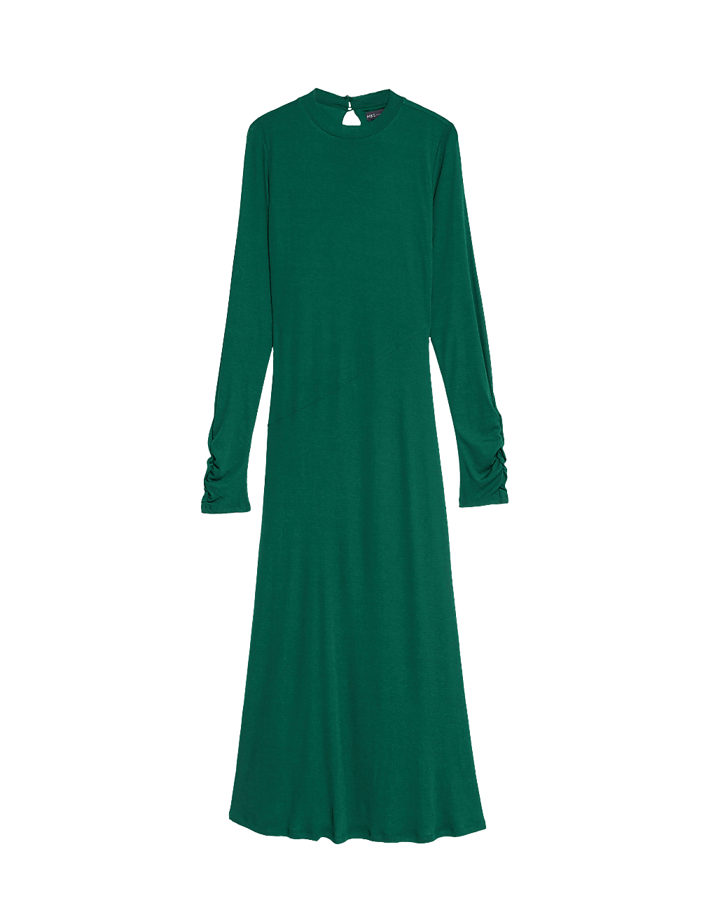 Mesh Jersey Midi Column Dress