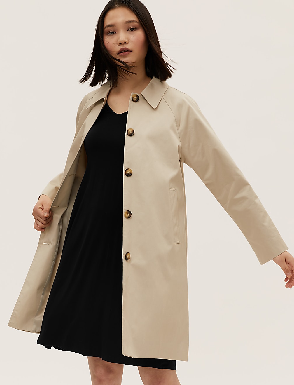 Jersey V-Neck Knee Length Swing Dress