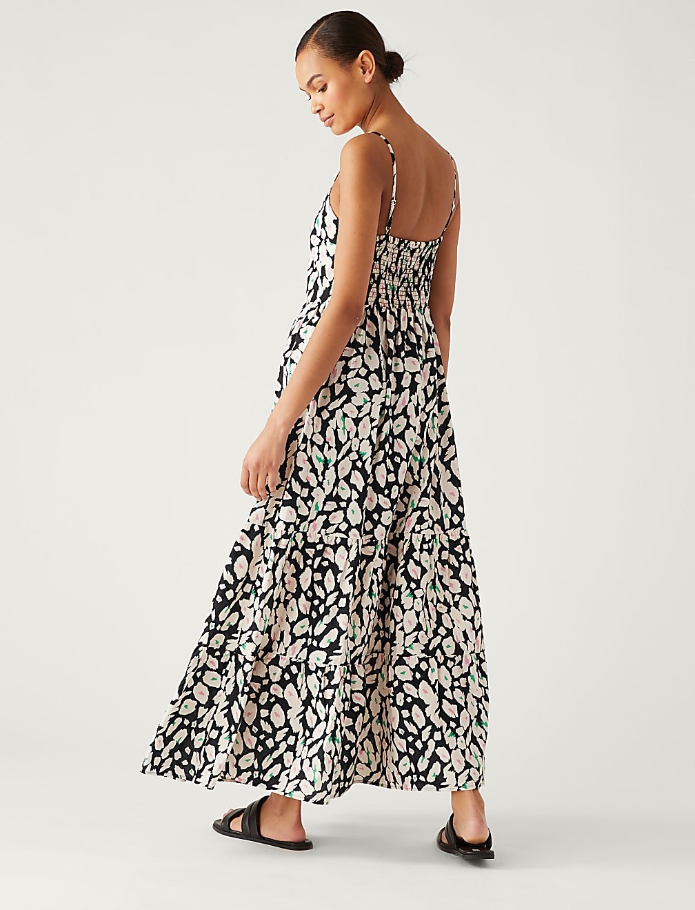 Pure Cotton Printed Midaxi Cami Dress