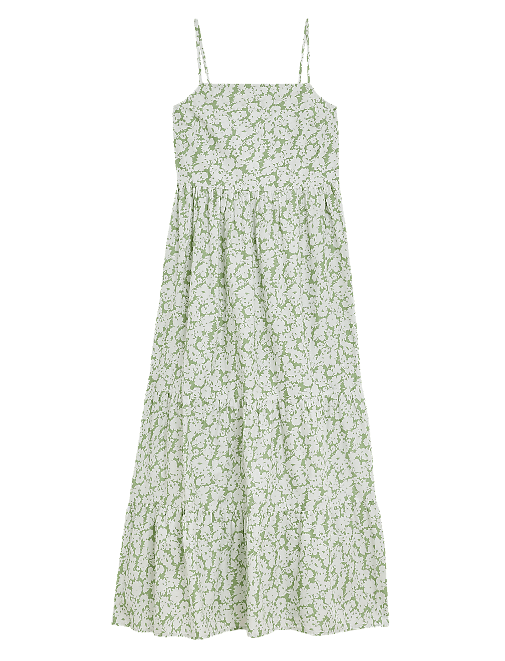 Pure Cotton Printed Midaxi Cami Dress