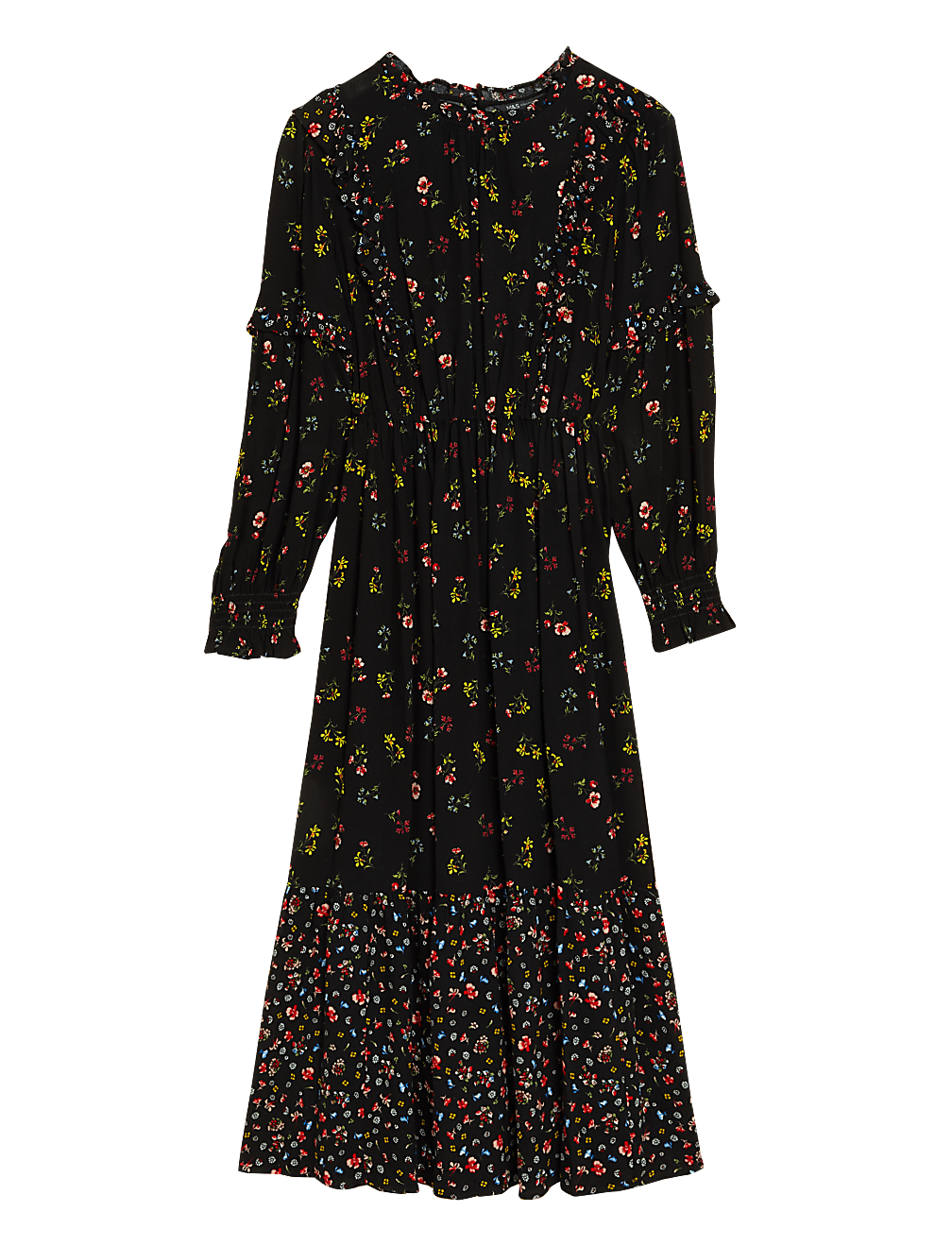 Floral Ruffle Midi Dress