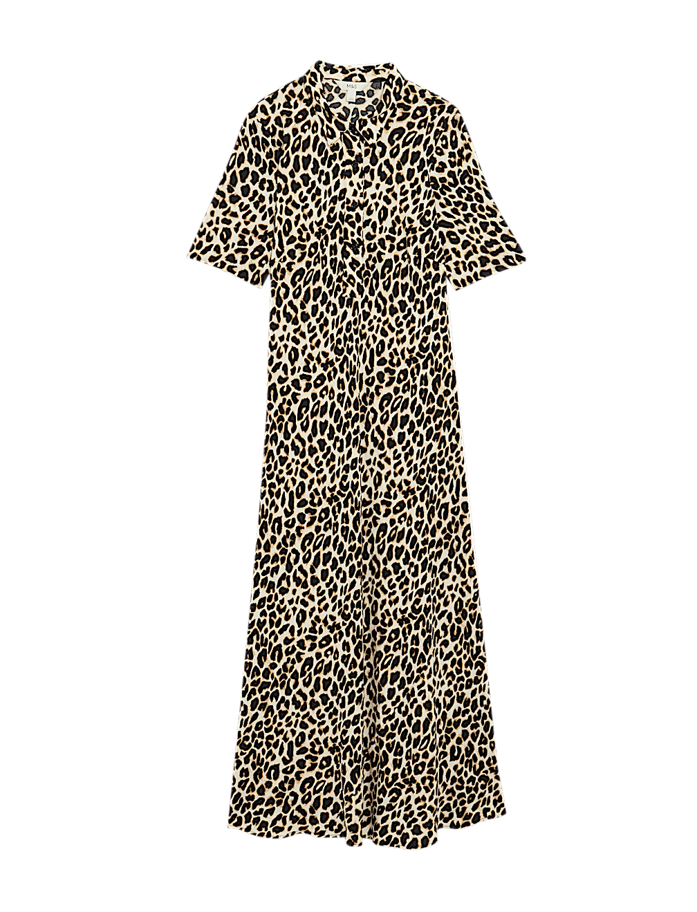 Animal Print Midaxi Shirt Dress