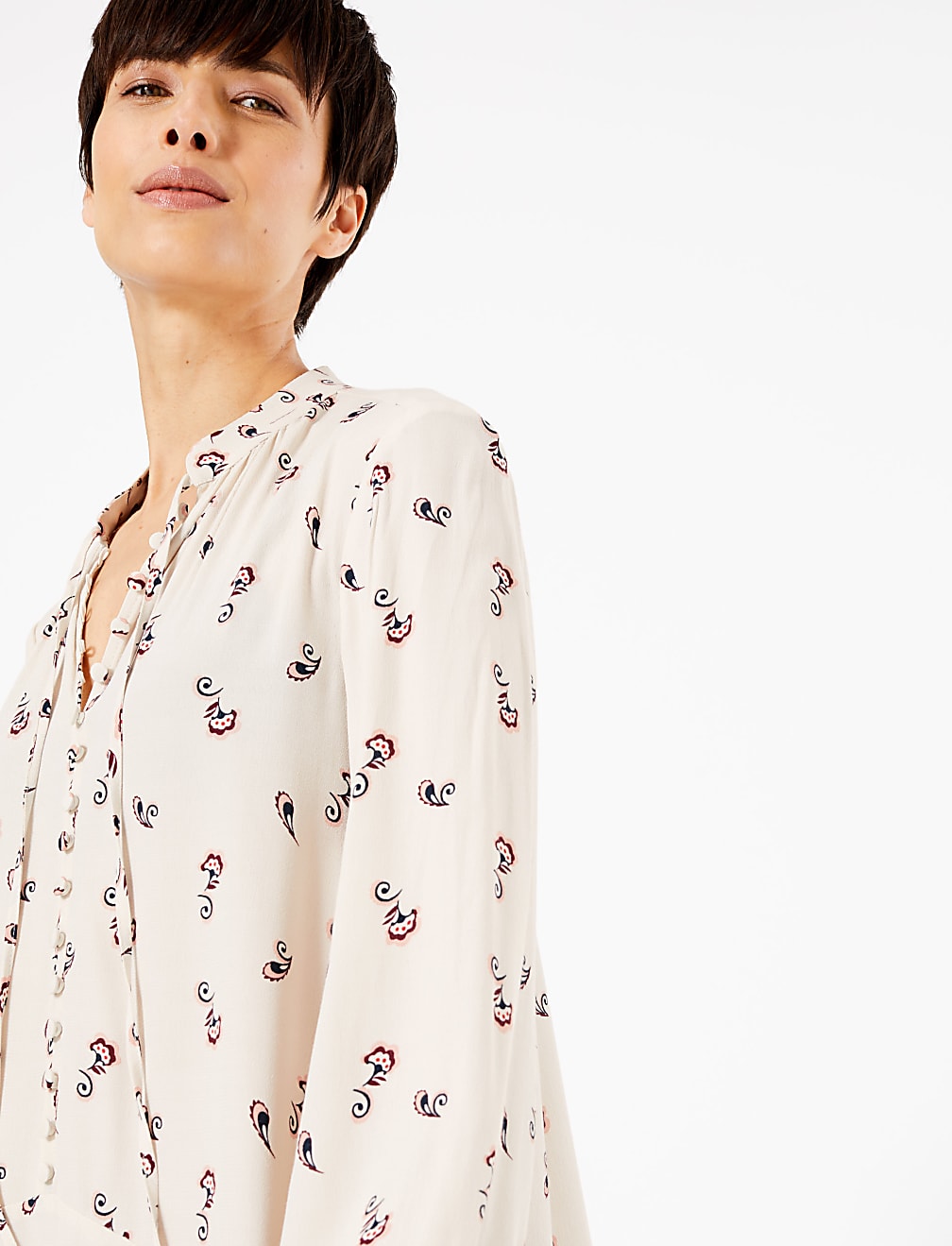 Printed Relaxed Midi Dress