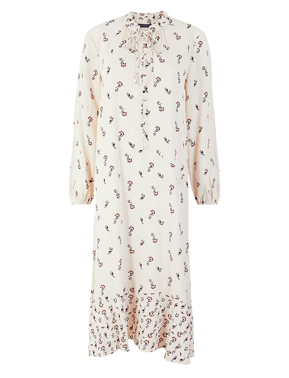 Printed Relaxed Midi Dress