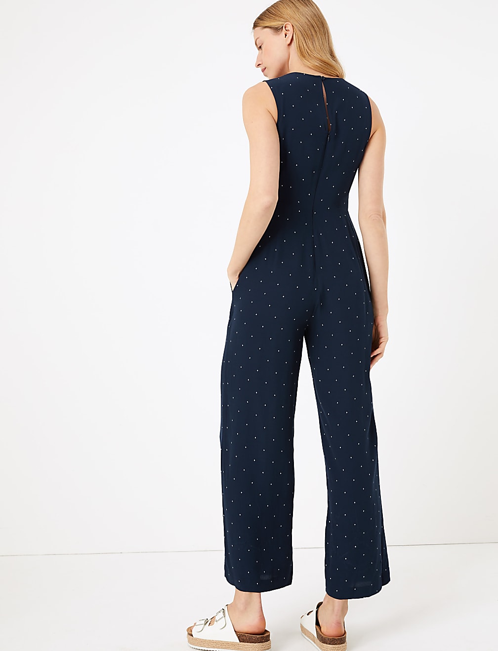 Printed Waisted Jumpsuit